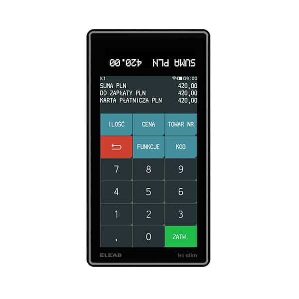 Kasa fiskalna online - ELZAB K1 SLIM ONLINE BT/GPRS
